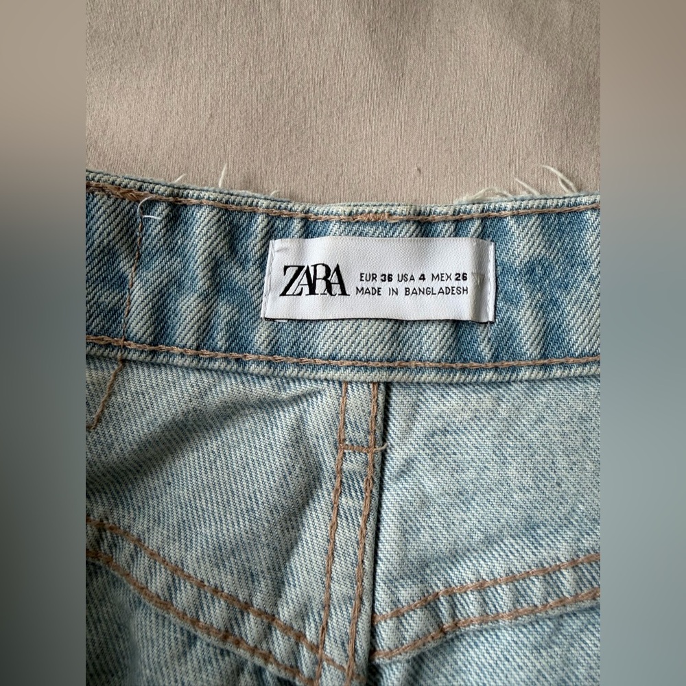 Zara Light Wash Straight Leg Jeans - Picture 2 of 4